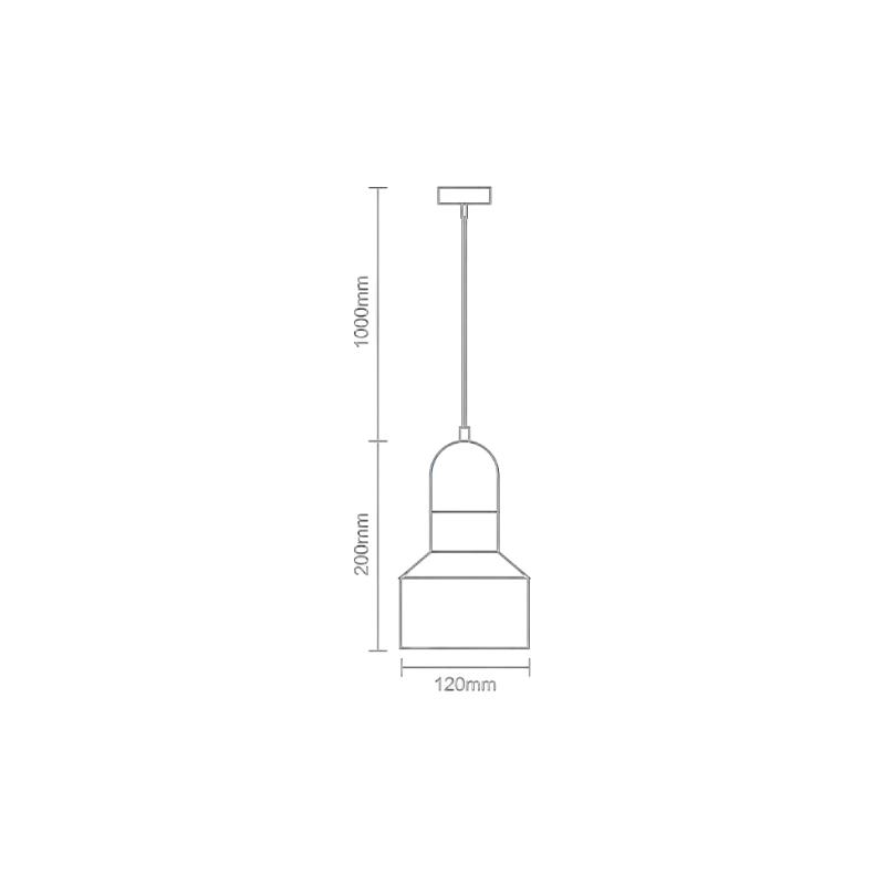 Lámpa Terrazzo kék 1 x E27 - ME0214R/BL