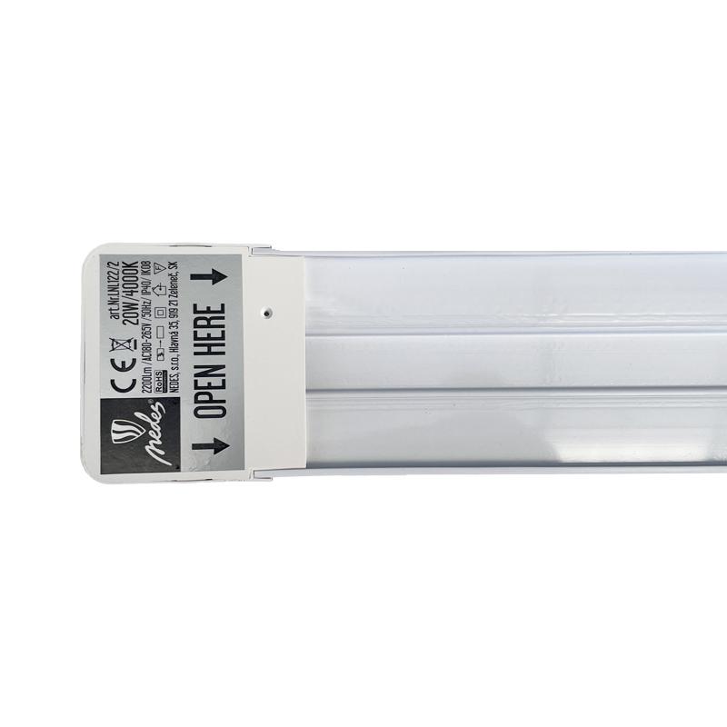 LED lámpatest 20W / IP40 WTL / 3 / 600 / 4000K - LNL122/2