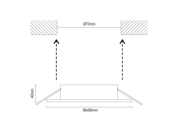 Keret GU10-hez - SR003 4