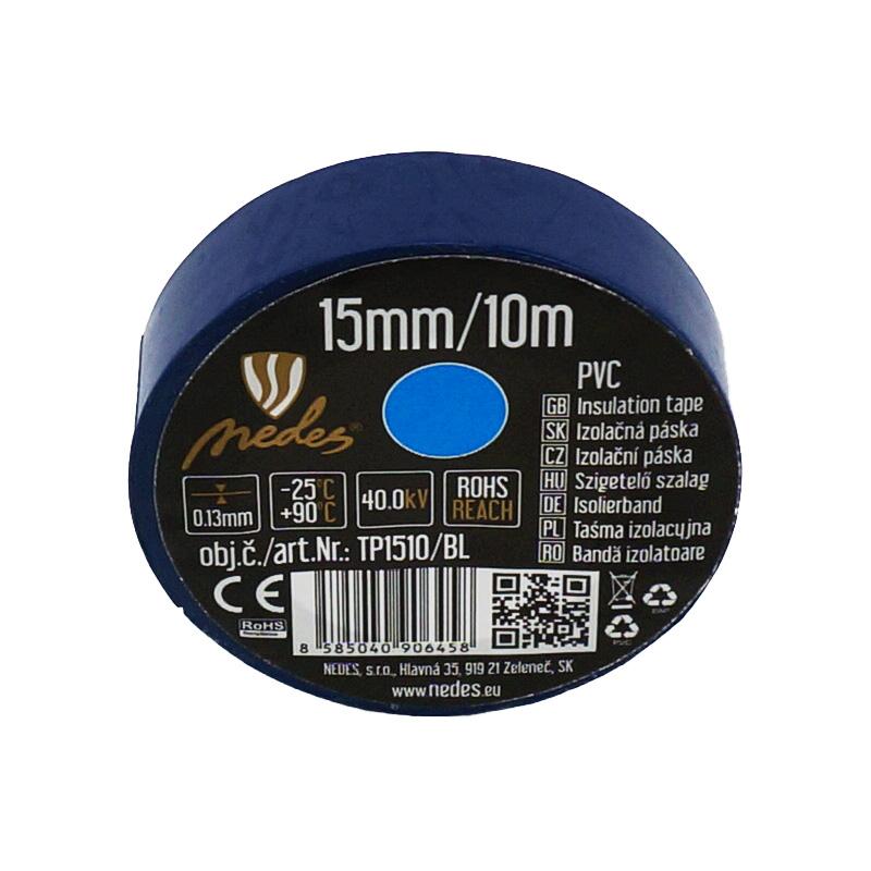 Szigetelő szalag 15mm/10m kék -TP1510/BL
