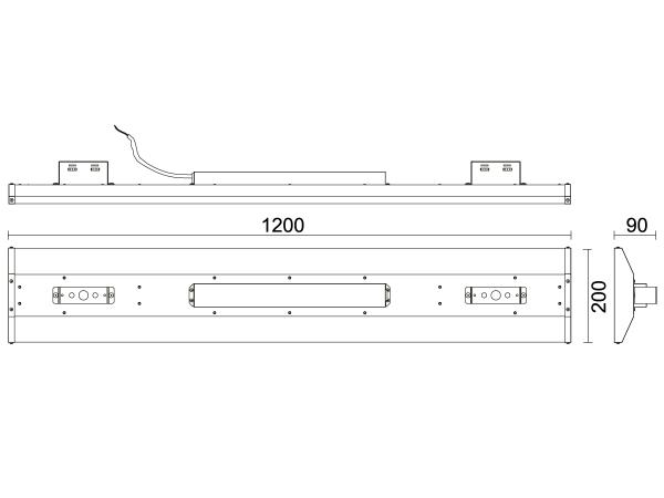 LED Linear lámpatest High Bay 120W / 5000K - LNL127 8