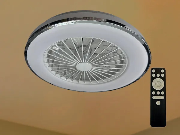 LED mennyezeti lámpa OPAL + mennyezeti ventilátor + távvezérlő 48W - LCL6342