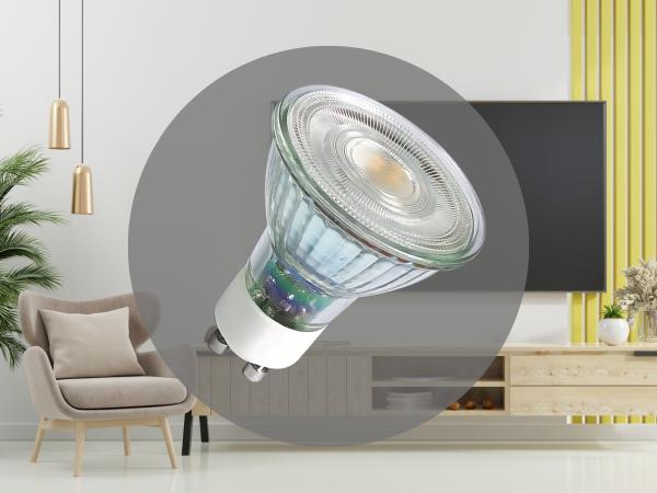 LED izzó 6,7W - GU10 / SMD / 3000K - ZLS1417