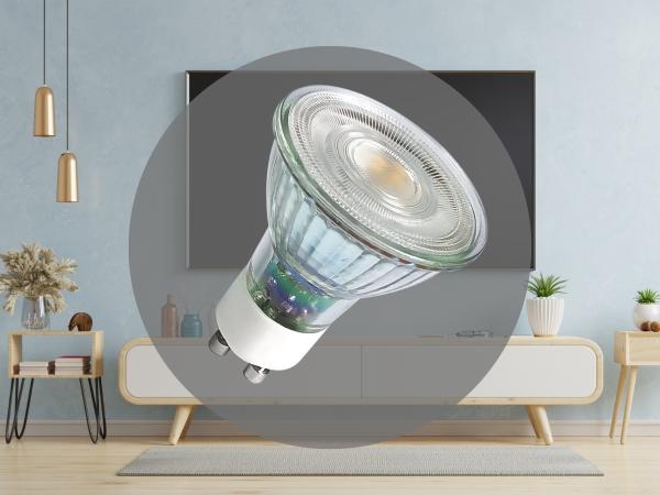 LED izzó 4,7W - GU10 / SMD / 3000K - ZLS1415D