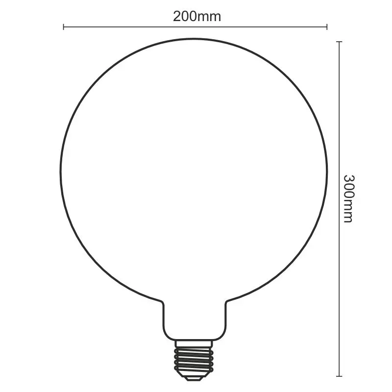 LED Filament  SPIRAL 4W VINTAGE - G200 / E27 / 2000K - ZSF115