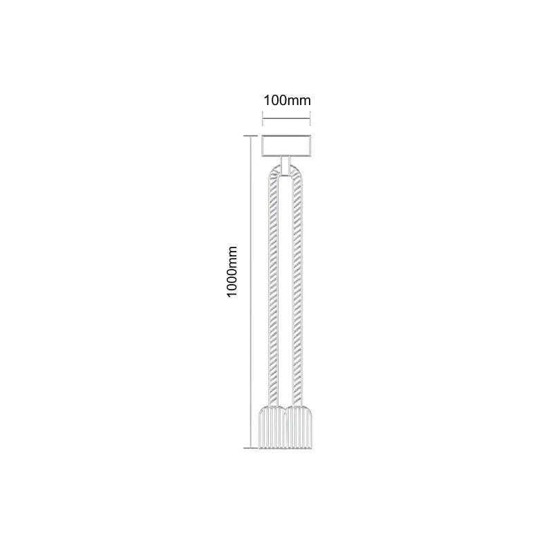 Foglalat E27 / 3m / kötél - természetes - BH6721-5