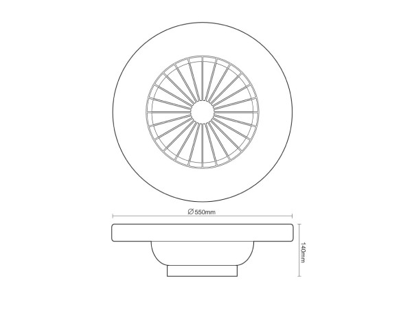 LED mennyezeti lámpa + mennyezeti ventilátor + távvezérlő 72W - LCL6351 10