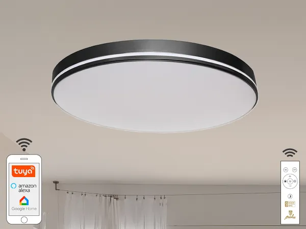 LED mennyezeti lámpa OPÁL + távvezérlő + Wifi 48W - LC902BB