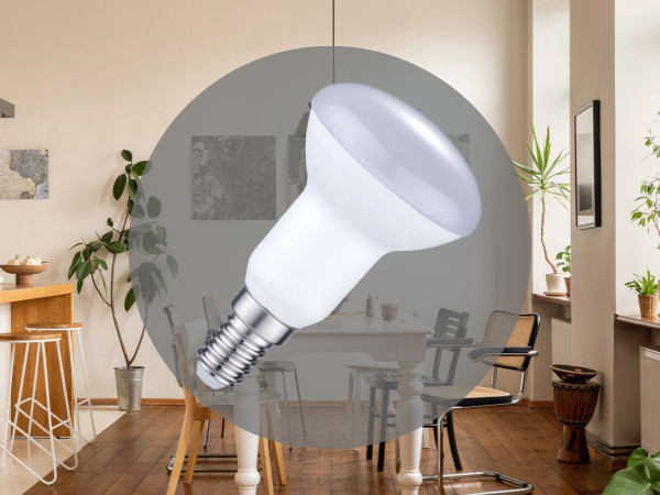 LED izzó 6W - R50 / E14 / SMD / 3000K - ZLS215