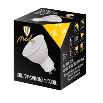 LED izzó 7W - GU10 / SMD / 3000K - ZLS117