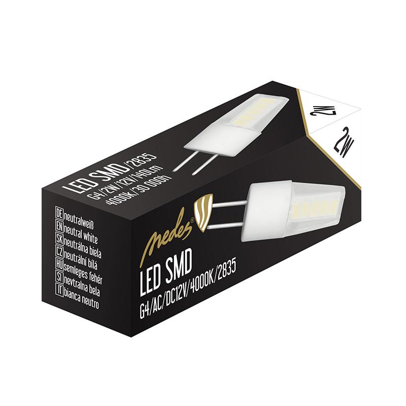 LED izzó 2W - G4 / SMD / 4000K - ZLS420